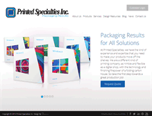 Tablet Screenshot of printedspecialties.com